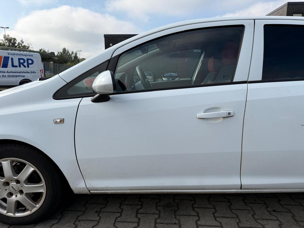 Opel Corsa D original Tür vorn links Y474 Casablancaweiß Rohbau 5 Türer BJ08